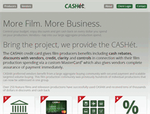 Tablet Screenshot of cashetcard.com